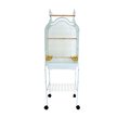 Yml Bar Spacing Small Parrot Cage White 18 x 14 in 5834WHT